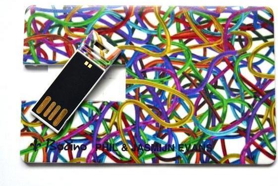 Produktbild Bodino Color Card mit USB Stick 8 GB, Electronic Spaghetti (8 GB)