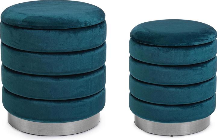 Actual product image Bizzotto Pouf with storage Darina Navyus (set of 2)
