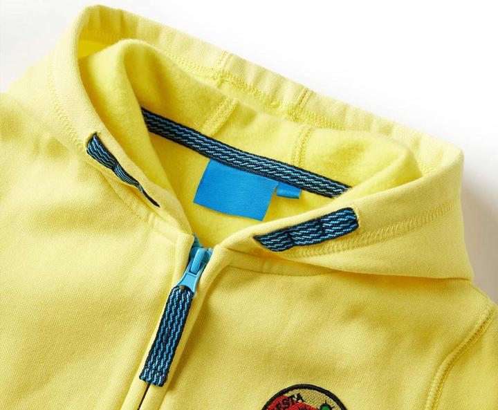 Image du produit VidaXL Sweat à capuche zippé pour enfant Jaune clair (92)