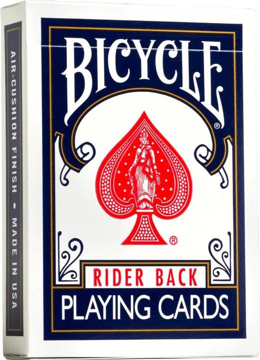 Actual product image Megagic Bicycle cards red or blue (German)