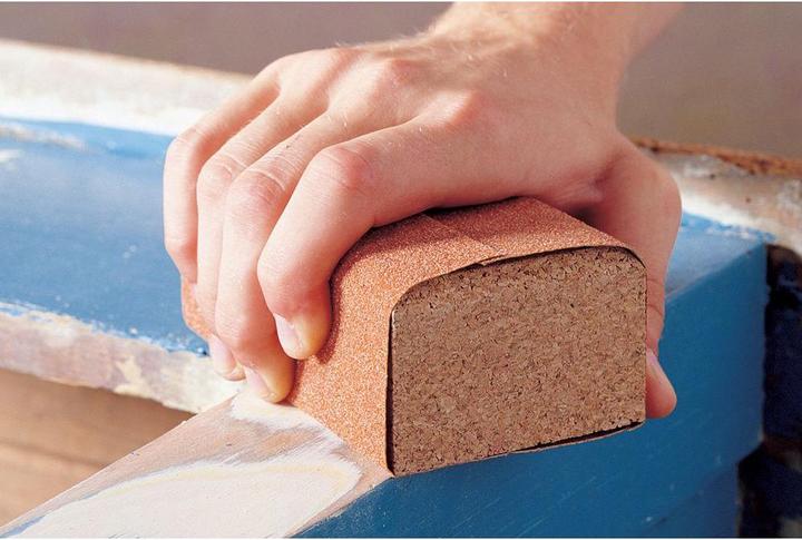 Actual product image wolfcraft wolfcraft 1 hand sanding block cork 123x67x35mm (P12)