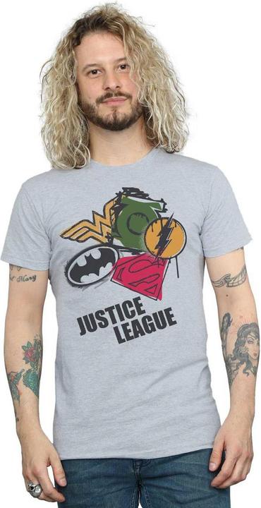 Produktbild Justice League Spray Logos TShirt (XL)