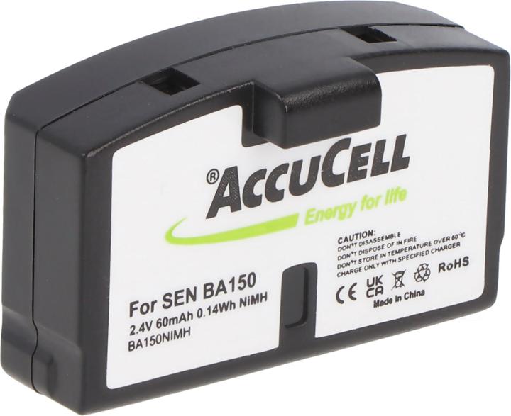 Actual product image AccuCell Set of 2 rechargeable battery suitable for Sennheiser BA150, BA151, RS6, TR820 NiMH (A200)