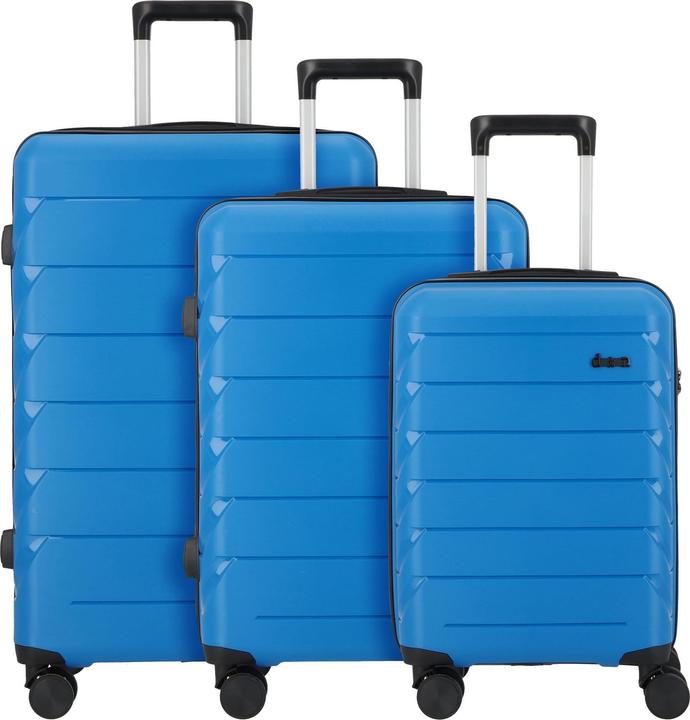 D&N Travel Line 4100 4 Rollen Kofferset 3-teilig (172 l, XL (ab 115l))