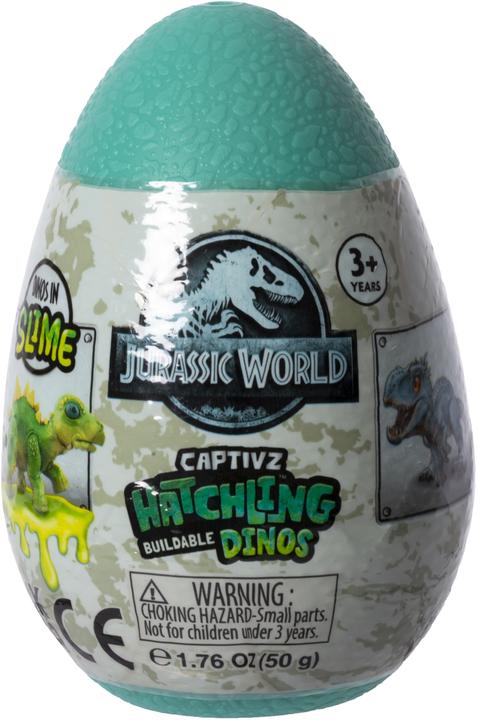 Actual product image Magni Jurassic World Hatchlings Edition eggs with buildable baby dinosaur