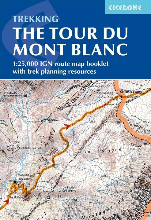 Actual product image Tour du Mont Blanc Map Booklet