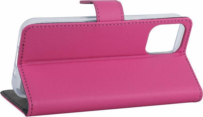 Produktbild Ambiance1 Handyhülle iPhone 12 Mini - Book-Case Kunstleder Pink (Apple iPhone 12 mini)