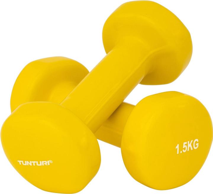 Actual product image Tunturi Vinyl Kurzhanteln (2 x 1.5 kg)