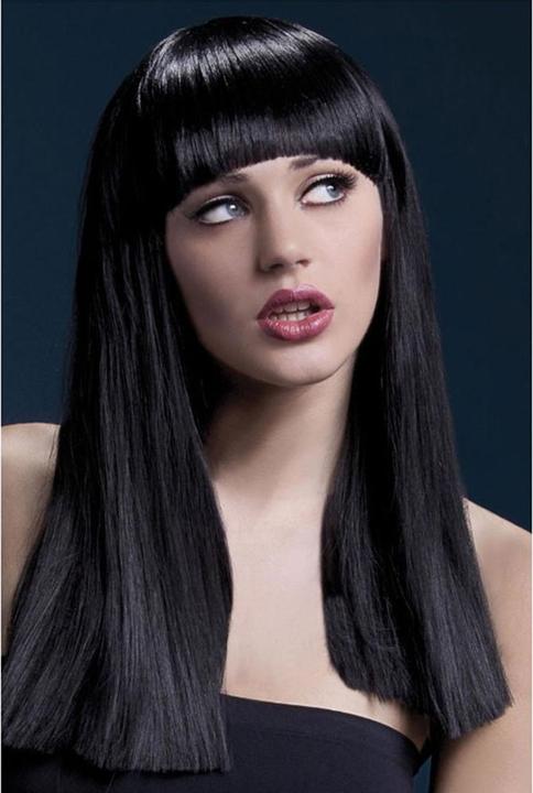 Smiffys Perruque cheveux longs Alexia noire