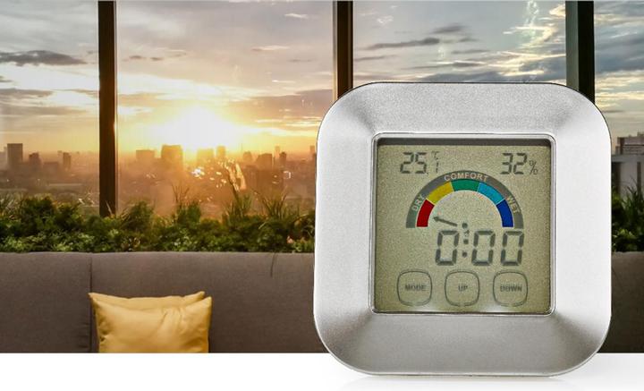 Produktbild Nedis Küchen Thermometer Silber/Weiss Kunststoff Digitaler Bildschirm 85 mm 24 mm 85 mm Unisex