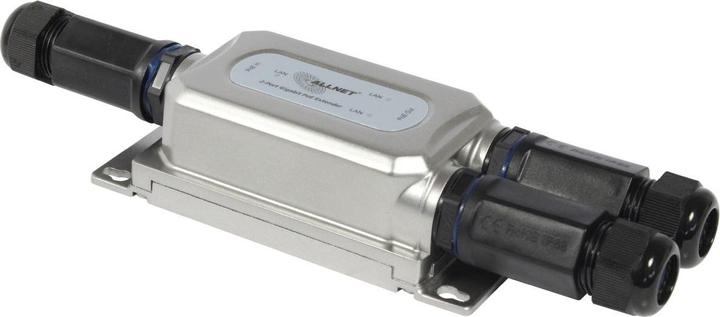 Produktbild Allnet poe 2x extender repeater outdoor switch ip67 ieee802.3bt in - 2xat out all-pr2013o-30w