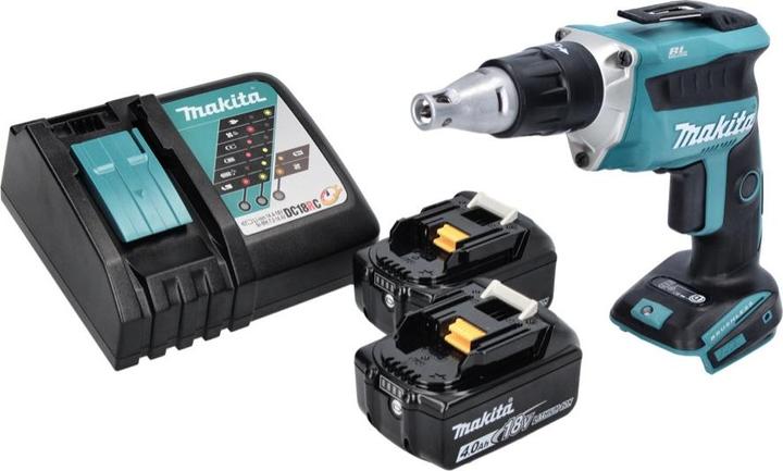 Produktbild Makita DFS 452 RM Akku Schnellbauschrauber 18 V Brushless + 2x Akku 4,0 Ah + Ladegerät (Akkubetrieb)