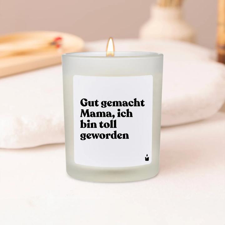 Actual product image Chatty Candles Flowery scented candle Well done mum, I've turned out great