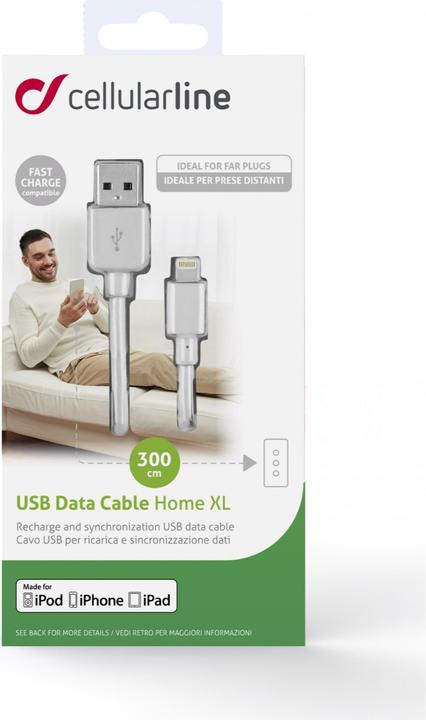 Actual product image Cellularline Home (3 m, USB 2.0)