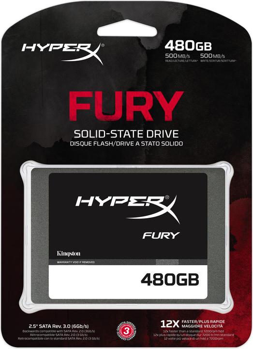 Produktbild HyperX Fury (480 GB, 2.5")