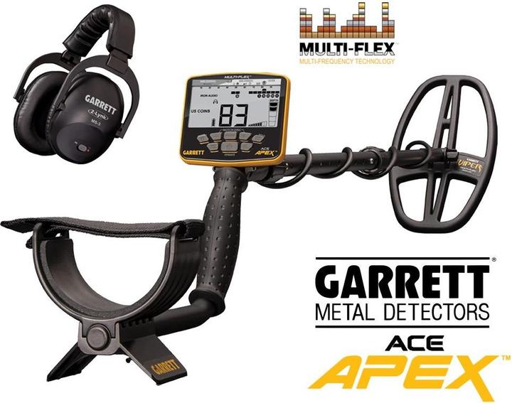 Garrett Ace APEX metaaldetector met Z-Lynk hoofdtelefoon