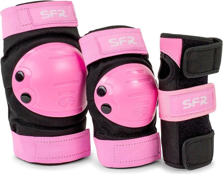 Actual product image Sfr Youth Ramp Triple Pad Set Black/Pink 2022 (M, Protector shorts)