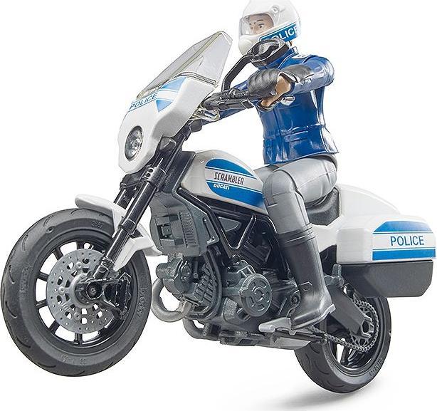 Actual product image Bruder 62731 bworld Scrambler Ducati police motorcycle