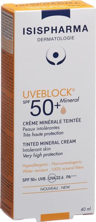 Produktbild Isispharma Uveblock Mineral Teinte Spf50+ (Sonnencreme Gesicht, SPF 50+, 40 ml)