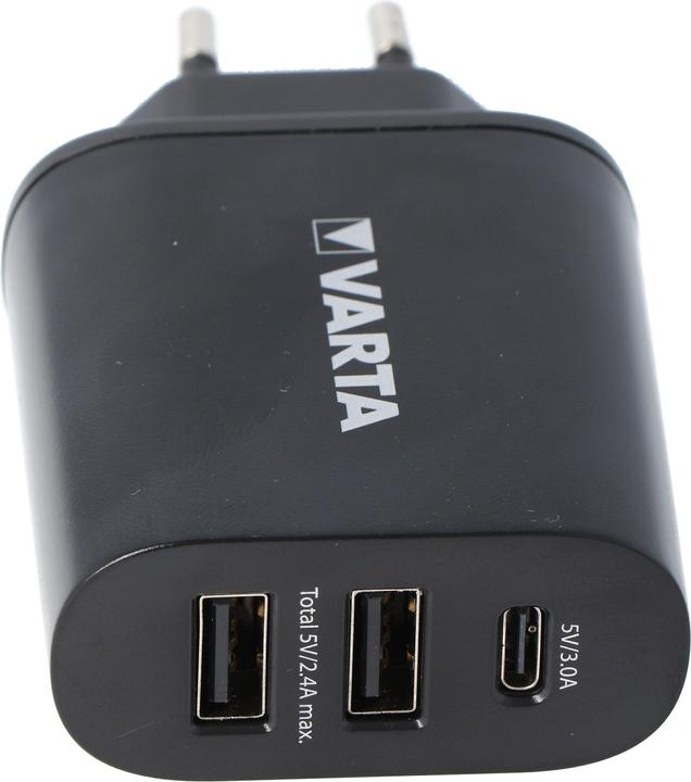Immagine prodotto Varta Caricabatterie da muro 27W 2 x USB 2,4A + USB tipo C 3,0A (27 W)