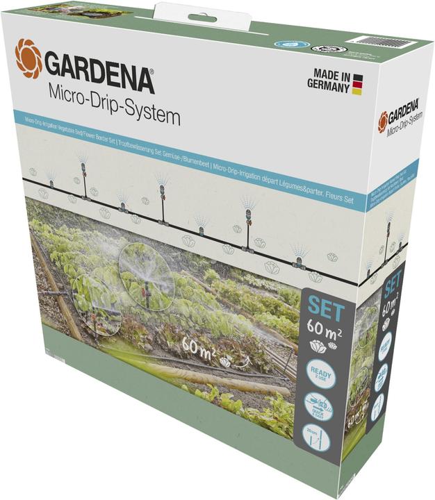 Micro-Drip-System Set Gemüse-/Blumenbeet (Tropfbewässerung Set)