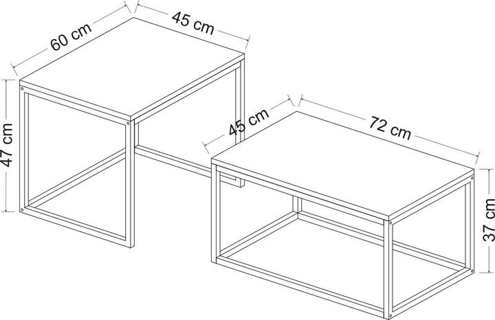 Image du produit Skye Decor Leka (72 x 37 x 45 cm)