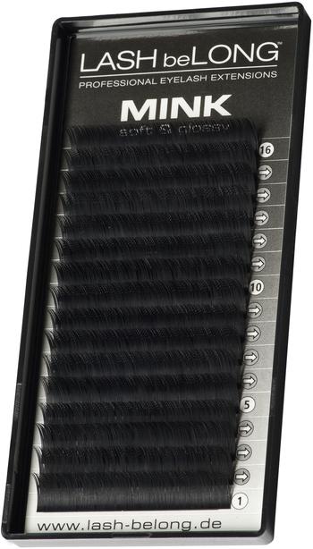 Produktbild LASH be LONG LASH beLONG MINK LASHES C-Curl Schwarz/glossig (Künstliche Wimpern)