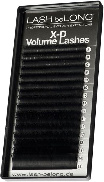 LASH be LONG LASH beLONG X-D Volumen LASHES C-Curl Mix Box schwarz/glossig (Künstliche Wimpern)