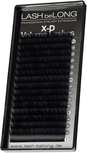 LASH be LONG LASH beLONG X-D Volumen LASHES C-Curl schwarz/glossig (Künstliche Wimpern)