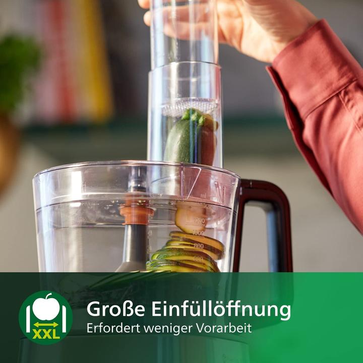 Produktbild Philips HR7510/00 Viva Collection Küchenmaschine, schwarz (1000 ml, 800 W)
