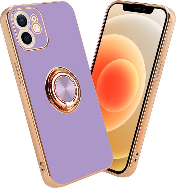 Actual product image Cadorabo Case for Apple iPhone 12 in TPU with camera protection and ring LM089 Style (Apple iPhone 12)