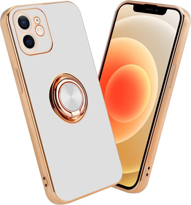 Glossy white - gold