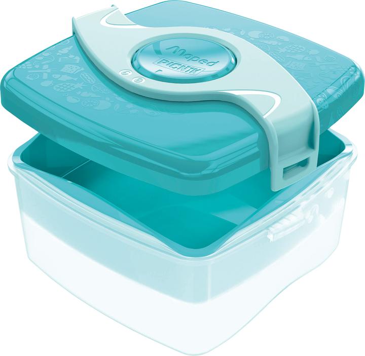 Actual product image Magni PICNIK - lunch box, bread tin, breakfast tin ORIGINS KIDS - turquoise