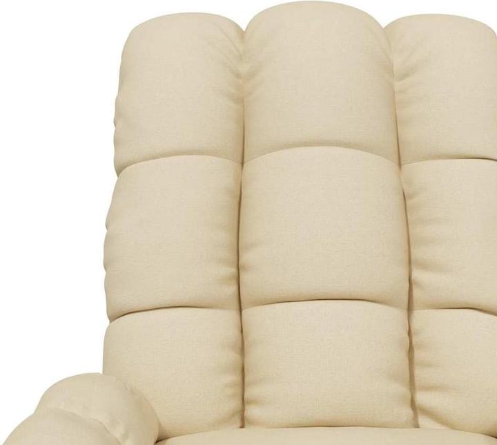 Produktbild VidaXL Massagesessel Fernsehsessel Relaxsessel Sessel Liegesessel Creme Stoff