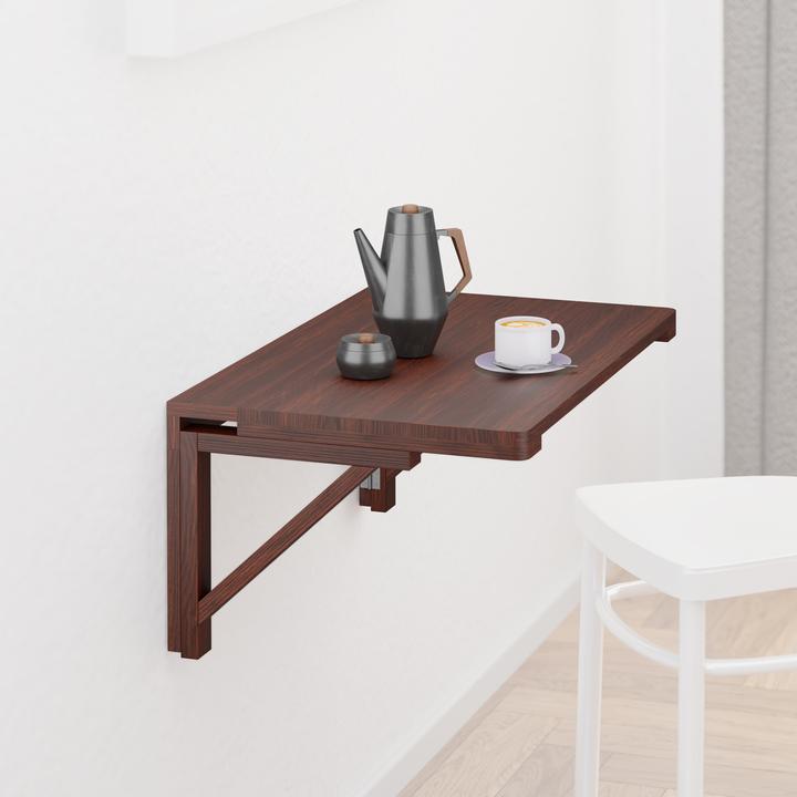 Relaxdays Wall-mounted folding table (60 x 40 x 27 cm)