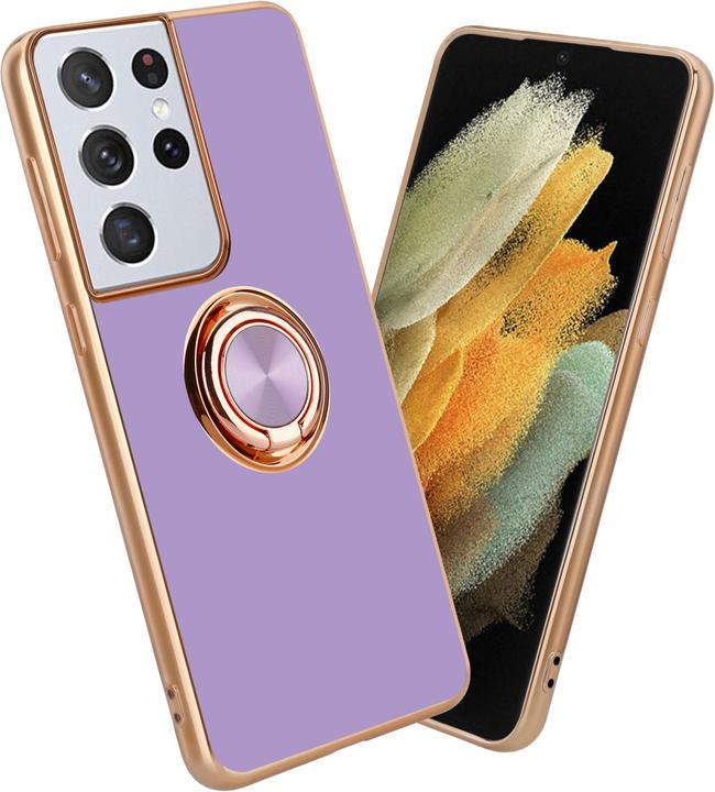 Actual product image Cadorabo Case for Samsung Galaxy S21 ULTRA in TPU with camera protection and ring LM089 Style (Samsung Galaxy S21 Ultra)