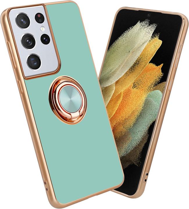 Glossy turquoise - gold