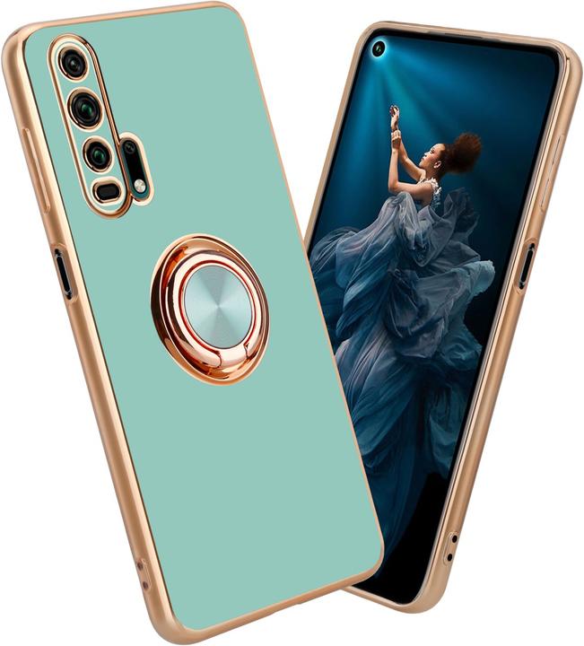 Glanzend turquoise - goud