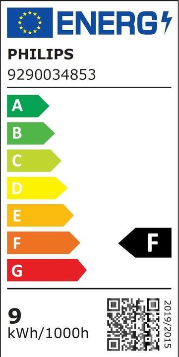 Label énergétique Philips Lampe LED à réflecteur (E27, 9 W, 750 lm, 1 x, F)