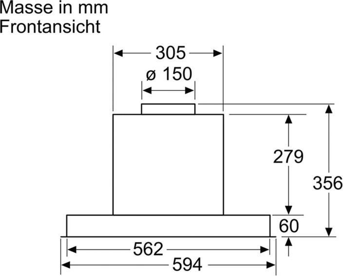 Image du produit Bosch Hausgeräte DBB66AF60 (Hotte à tiroir)
