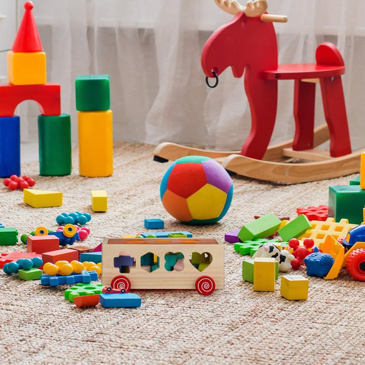 Actual product image Relaxdays Wooden cube