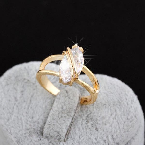 Produktbild Hermex Gold Ring RGP mit Zirkonia - Gold Gr. 54 (54)