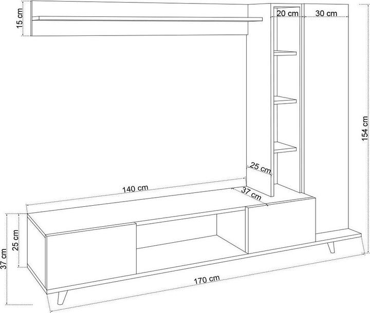 Actual product image Homitis Hector (140 x 25 x 37 cm)