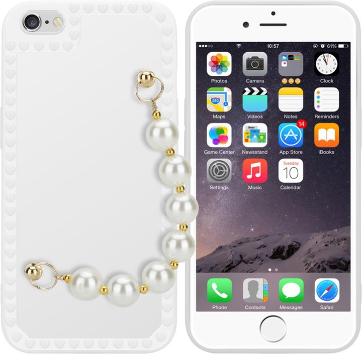 Produktbild Cadorabo Hülle für Apple iPhone 6 / 6S im TPU Perlen Style (Apple iPhone 6)