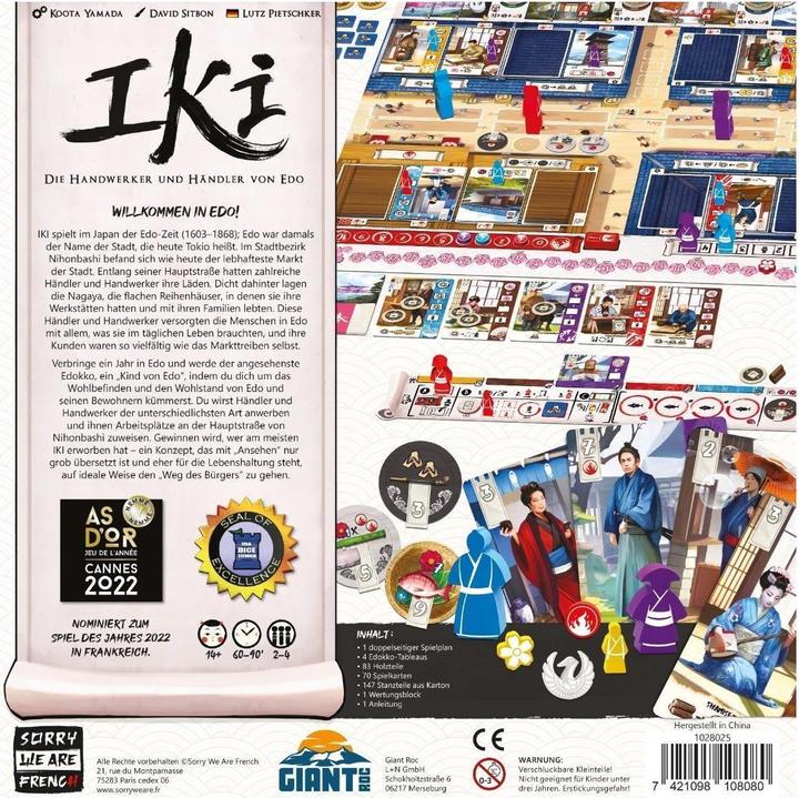 Image du produit Asmodée IKI - Les artisans et commerçants d'Edo (Allemand)
