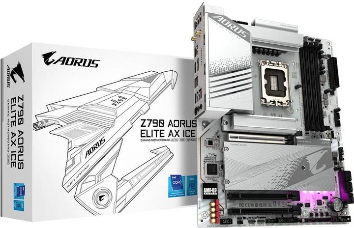 Actual product image Gigabyte MB GBT Intel 1700 Z790 A ELITE AX ICE (LGA 1700, Intel Z790 Express, ATX)