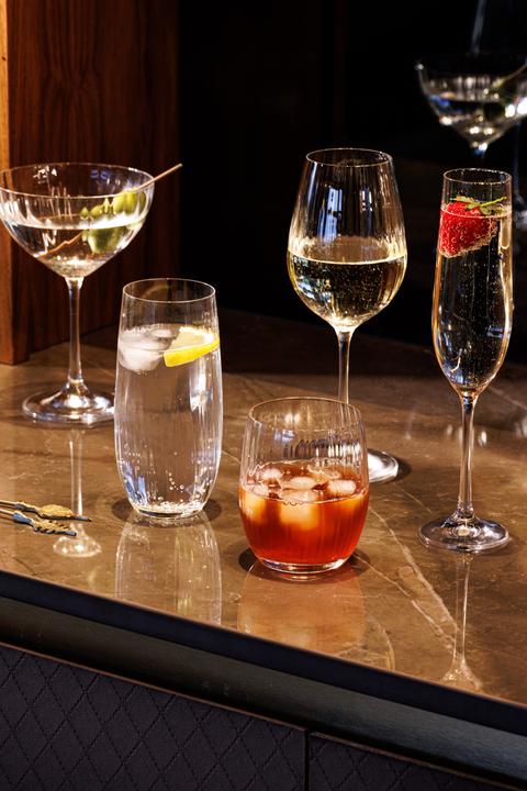 Produktbild Mikasa Treviso Crystal Highball Glasses, Set of 4, 400ml (0.40 l, 4 x)