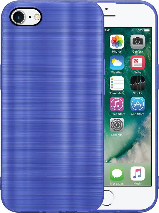 Produktbild Cadorabo Hülle für Apple iPhone 7 / 7S / 8 / SE 2020 im TPU Brushed Kameraschutz LM160 Style (Apple iPhone 7, Apple iPhone SE (2nd Gen))