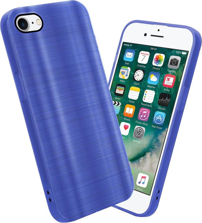 Produktbild Cadorabo Hülle für Apple iPhone 7 / 7S / 8 / SE 2020 im TPU Brushed Kameraschutz LM160 Style (Apple iPhone 7, Apple iPhone SE (2nd Gen))