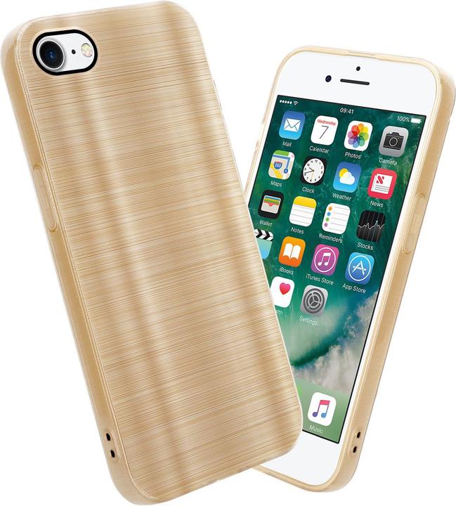 Produktbild Cadorabo Hülle für Apple iPhone 7 / 7S / 8 / SE 2020 im TPU Brushed Kameraschutz LM160 Style (Apple iPhone 7, Apple iPhone SE (2nd Gen))
